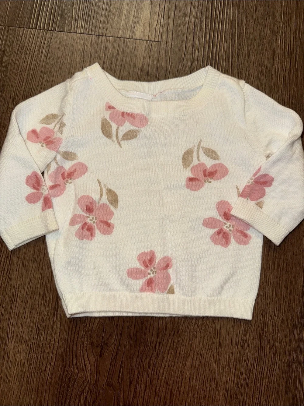 Baby Girl Carter’s Floral Knit Sweater & Pants Set